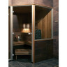 Дверь стеклянная HARVIA 7х19 коробка ольха, стекло прозрачное D71904L